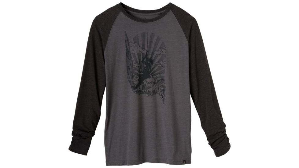 prAna Jumar Long Sleeve T - Men's-Charcoal-Small