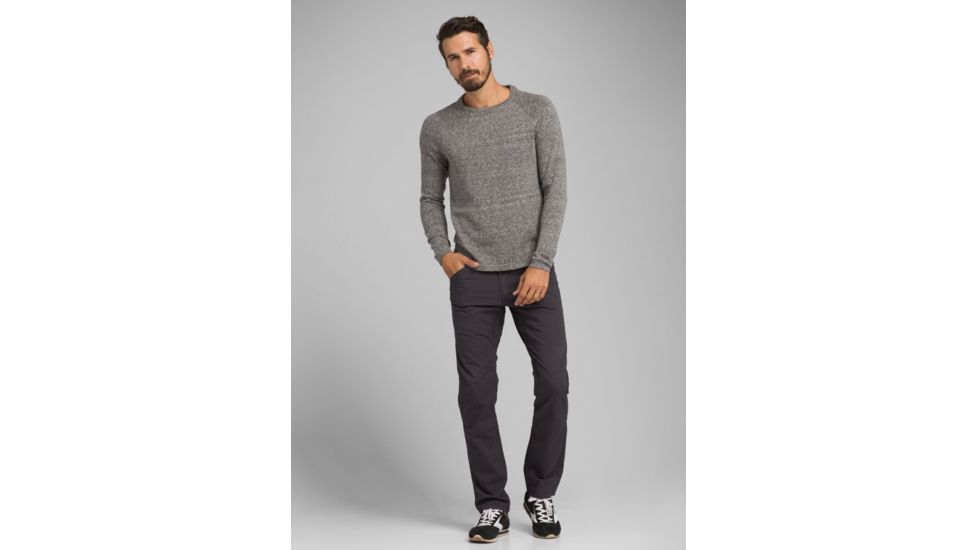 prAna Kaola Crew Sweater - Mens, Grey Heather, Extra Large, M21191398-GYHT-XL