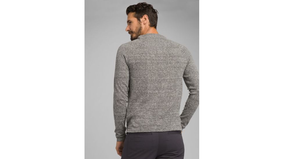 prAna Kaola Crew Sweater - Mens, Grey Heather, Extra Large, M21191398-GYHT-XL