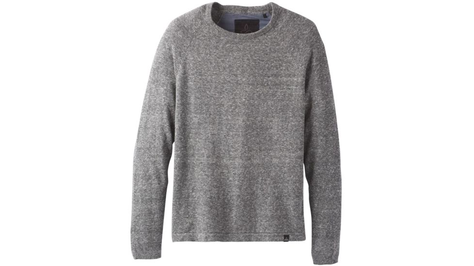 prAna Kaola Crew Sweater - Mens, Grey Heather, Extra Large, M21191398-GYHT-XL