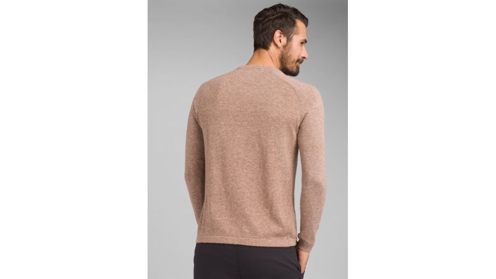 prAna Kaola Crew Sweater - Mens, Sepia Heather, Extra Large, M21191398-ZEHT-XL