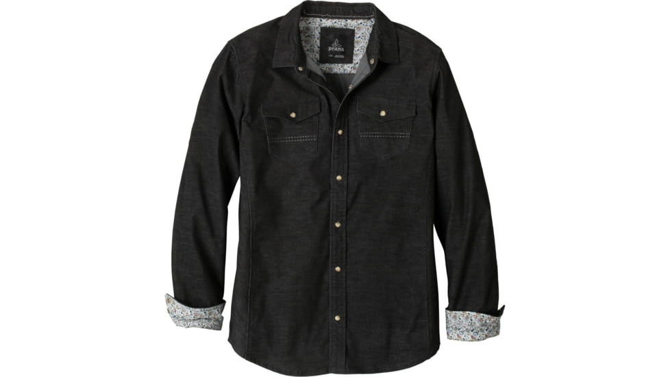 prAna Kellan Slim Shirt - Men's-Black-Large