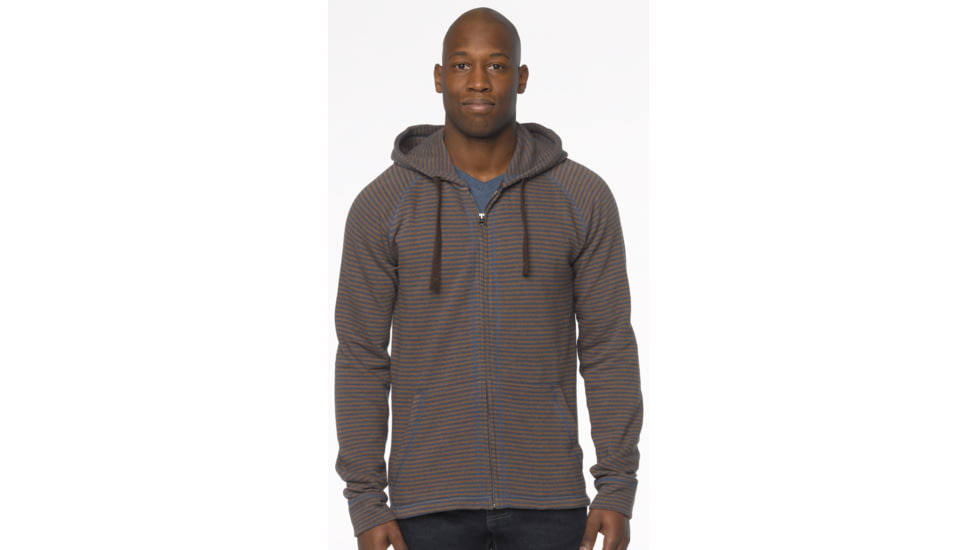 prAna Kennet Full Zip Hoodie - Men's-Blue Ridge-Small