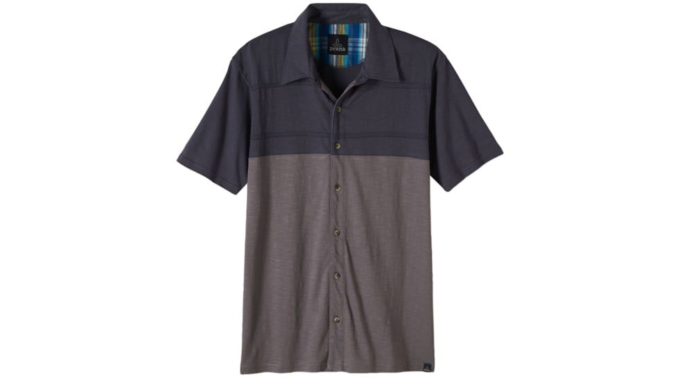 Keylyn Button Front Shirt - Mens -Gravel-X-Large