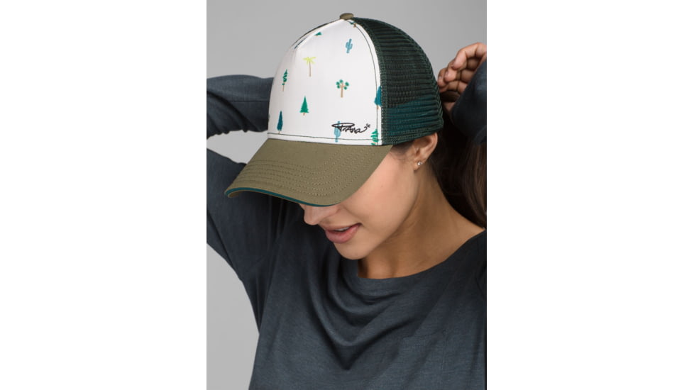 prAna La Viva Trucker - Women's, Cargo Green Trees, One Size, U5VIVA115-CGTR-O/S