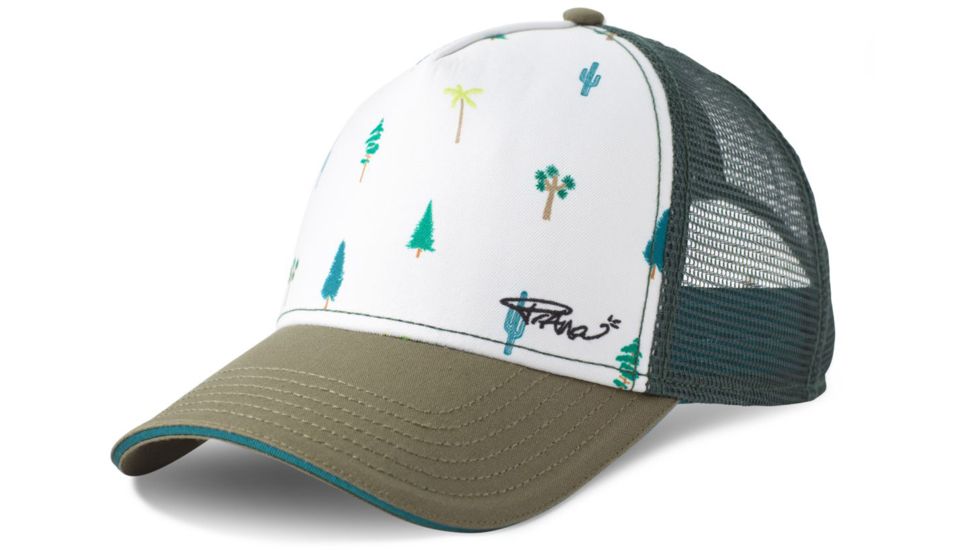 prAna La Viva Trucker Cap, Cargo Green Trees, One Size, U5VIVA115-CGTR-O/S