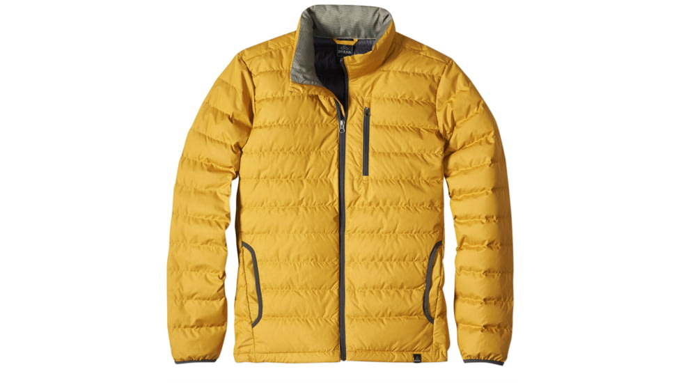 prAna Lasser Collared Down Jacket - Men's-Honeycomb-Large