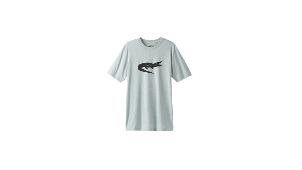 prAna Later Alligator Short Sleeve T-Shirt - Mens, Agave Heather, Large, M11191521 -778-L