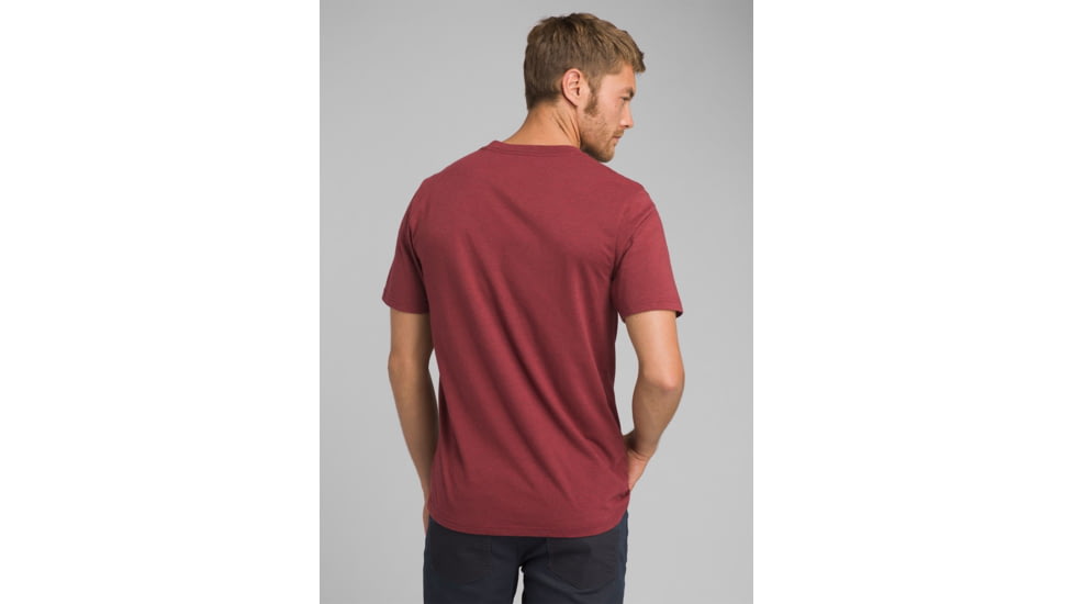 prAna Later Alligator Short Sleeve T-Shirt, Rusted Roof Heather, XLarge, M11191521 -612-XL