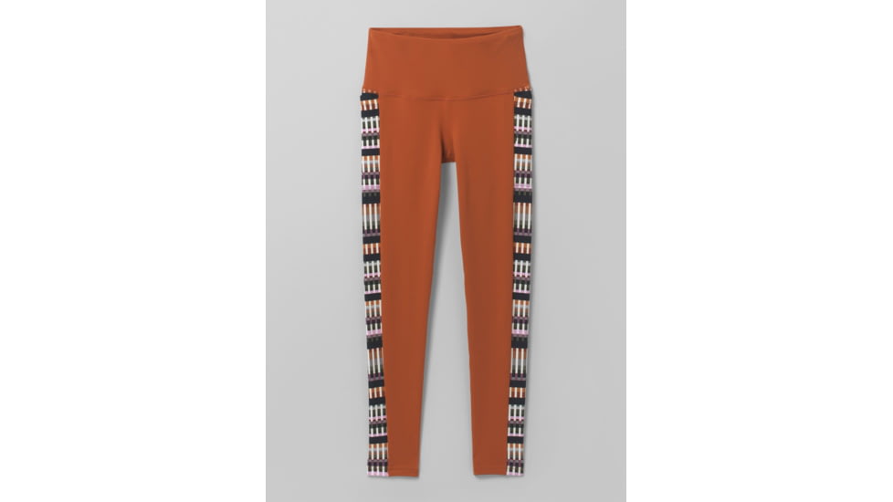 prAna Laye Legging Pants, Gingerbread Tivoli, Medium, 1964191-800-RG-M