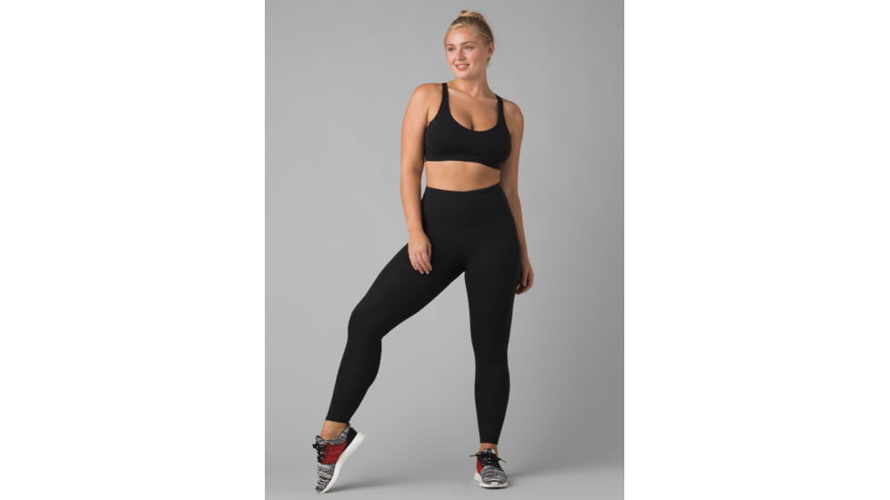 prAna Layna 7/8 Legging Pants, Black, Large, 1963771-001-RG-L