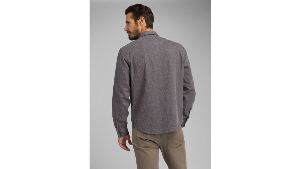 prAna Lenny Overshirt - Mens, Gravel, Small, M21191485-GRA-S