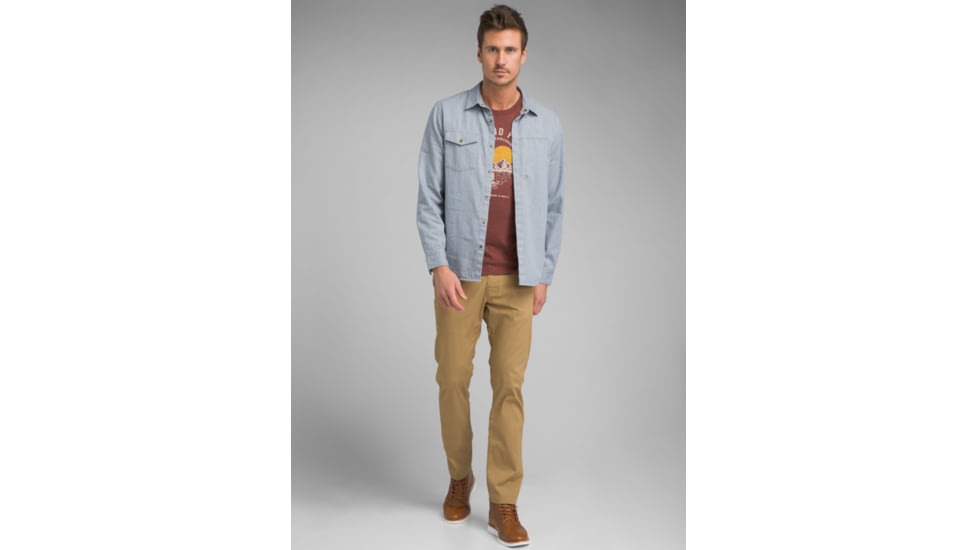 prAna Lenny Overshirt - Mens, Vintage Blue, Extra Large, M21191485-VIBL-XL