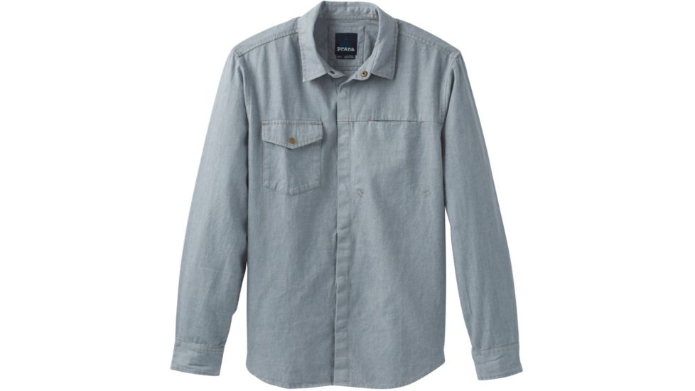prAna Lenny Overshirt - Mens, Vintage Blue, Extra Large, M21191485-VIBL-XL