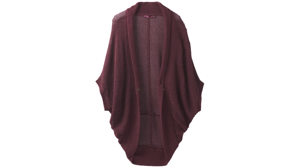 prAna Lima Cardigan - Womens, Black Cherry Heather, Small, W13180529-BXHT-S