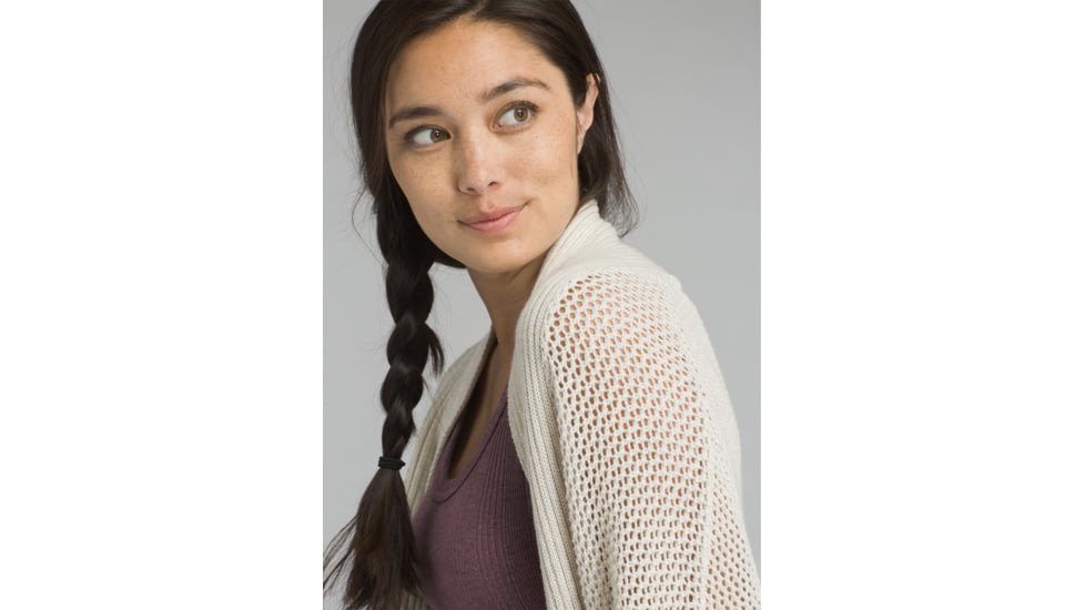 prAna Lima Cardigan - Womens, Bone, Large, W13180529-BON-L