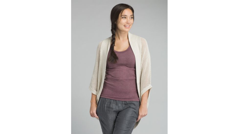 prAna Lima Cardigan - Women's, Bone, Large, W13180529-BON-L