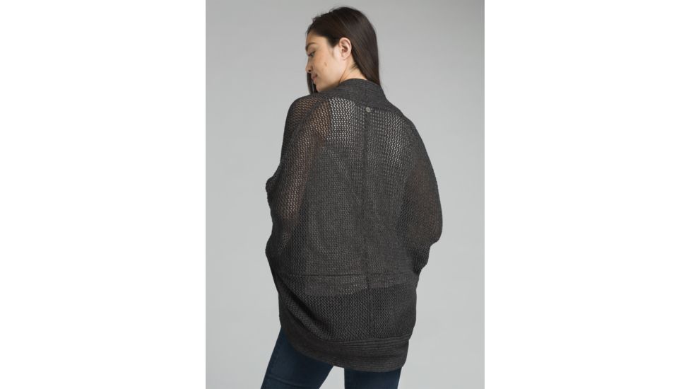 prAna Lima Cardigan - Womens, Charcoal Heather, Medium, W13180529-CCHT-M