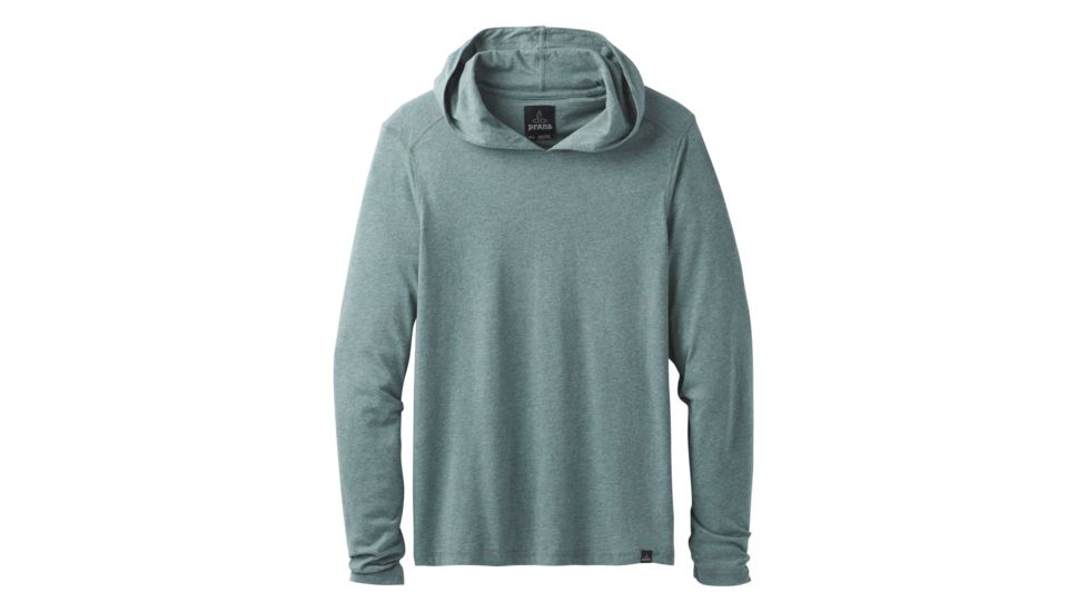 prAna Long Sleeve Hood - Men's, Starling Green Heather, X-Large, M21181338-SRHT-XL