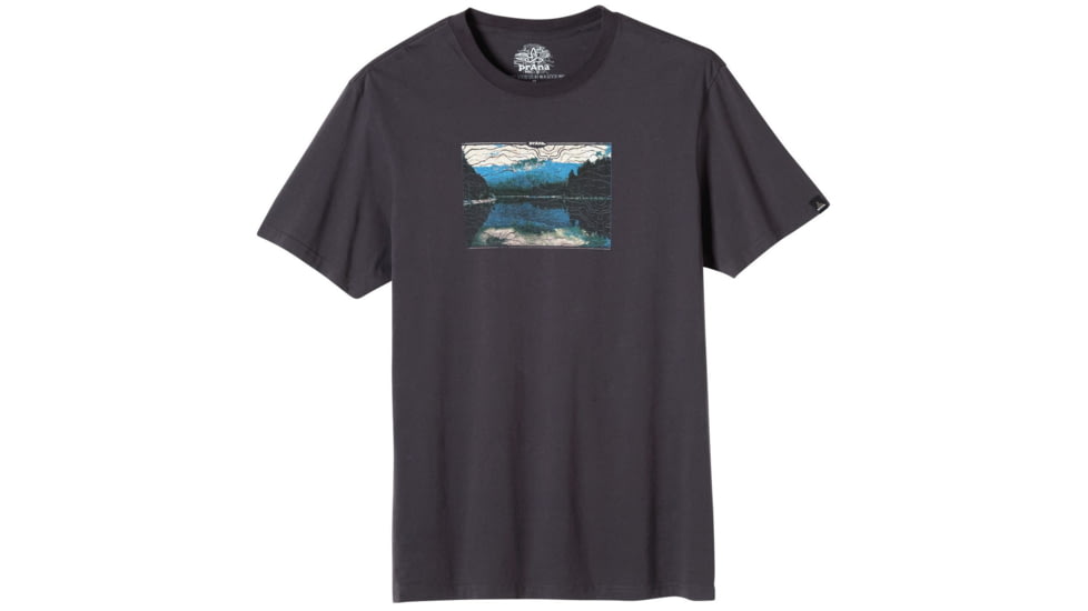 prAna Lost Short Sleeve T-Shirt - Men's -Charcoal-Small
