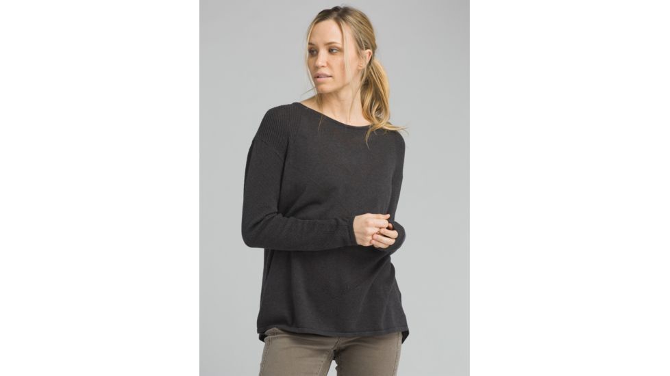 prAna Mainspring Sweater - Women's, Charcoal Heather, XSmall, W23180538-CCHT-XS