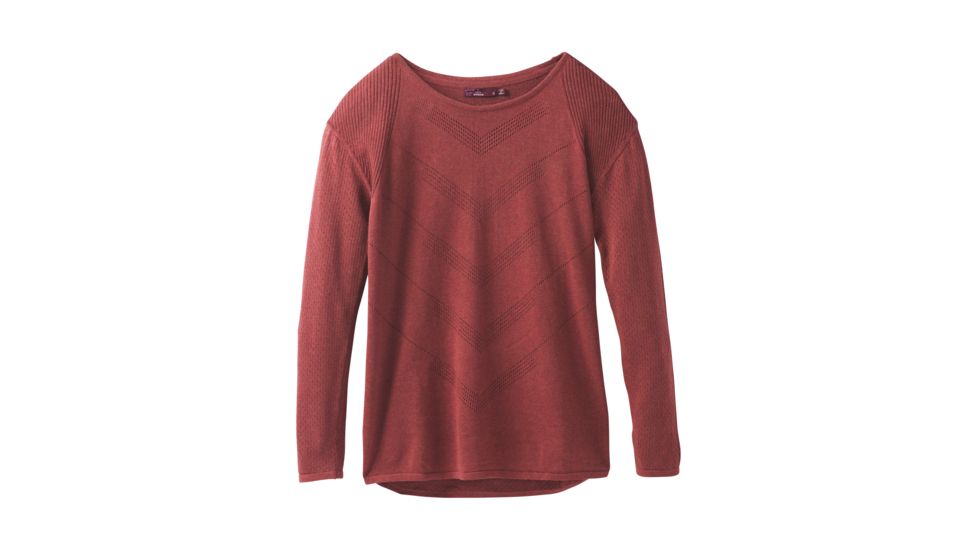 prAna Mainspring Sweater - Womens, Mulled Wine Heather, XSmall, W23180538-MWHT-XS