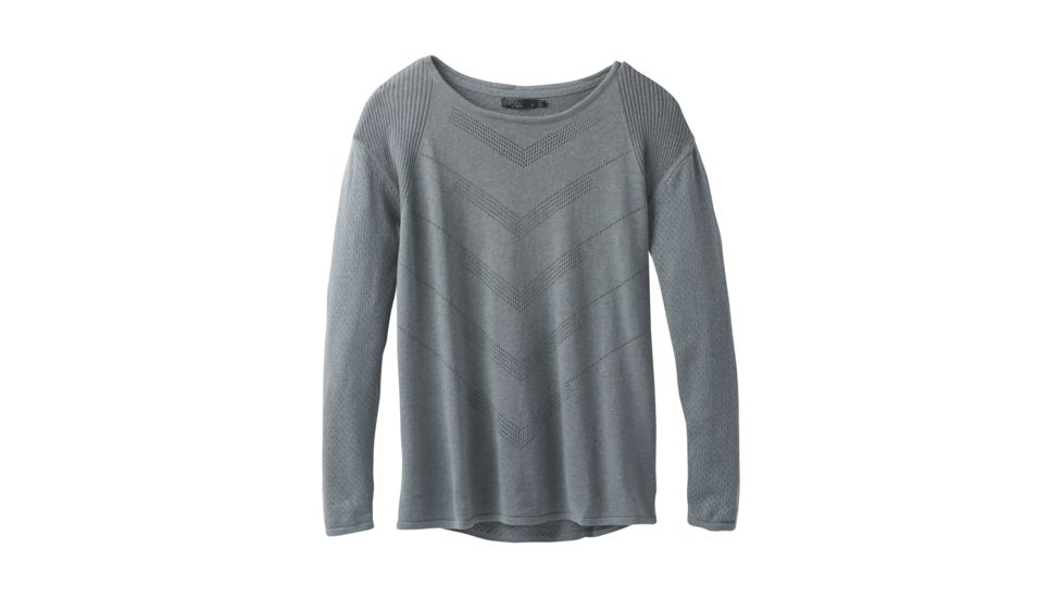 prAna Mainspring Sweater - Womens, Weathered Blue Heather, XSmall, W23180538-WBHT-XS