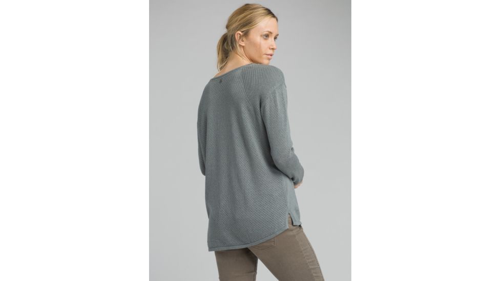 prAna Mainspring Sweater - Women's, Weathered Blue Heather, XSmall, W23180538-WBHT-XS