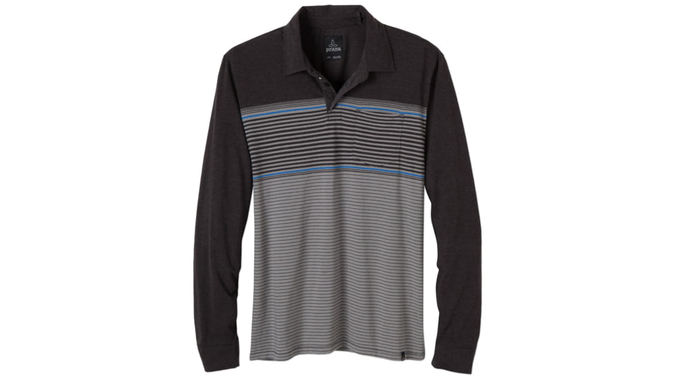 prAna Marco Polo Long-Sleeve Shirt - Men's-Charcoal-Small