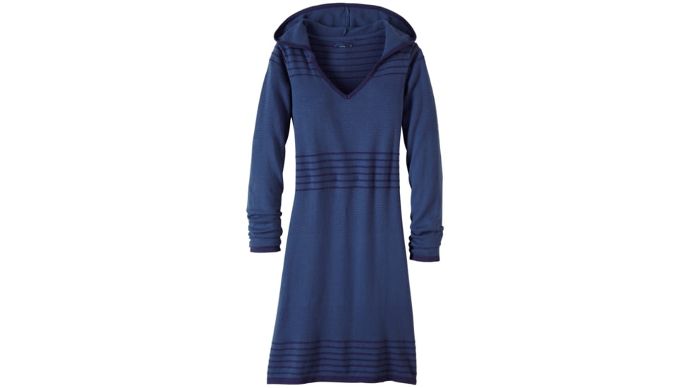 prAna Mariette Dress - Women's -Gray Indigo-Medium
