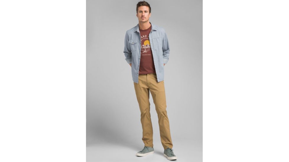 prAna McClee Pant - Mens, Bed Rock, 38, Long Inseam, M43193438-BDRK-38