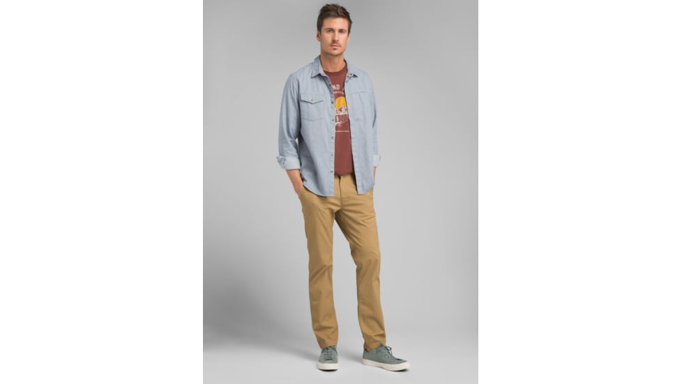 prAna McClee Pant - Mens, Bed Rock, 38, Long Inseam, M43193438-BDRK-38