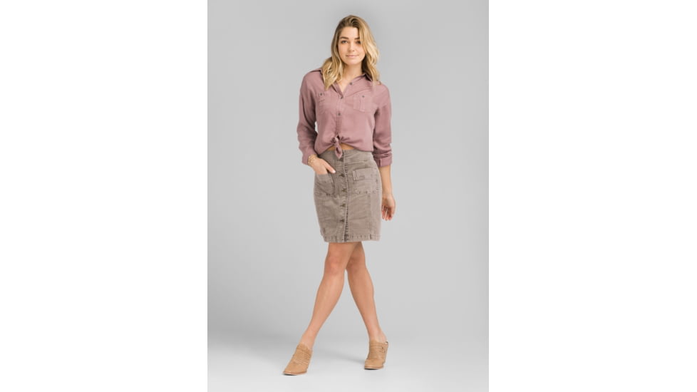 prAna Merrigan Skirt - Womens, Mud, 2, W33190879-MUD-2