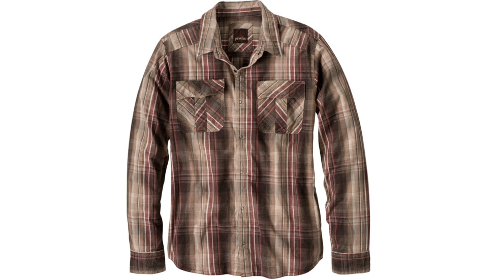 prAna Midas Long Sleeve Shirt - Men's-Espresso-Large