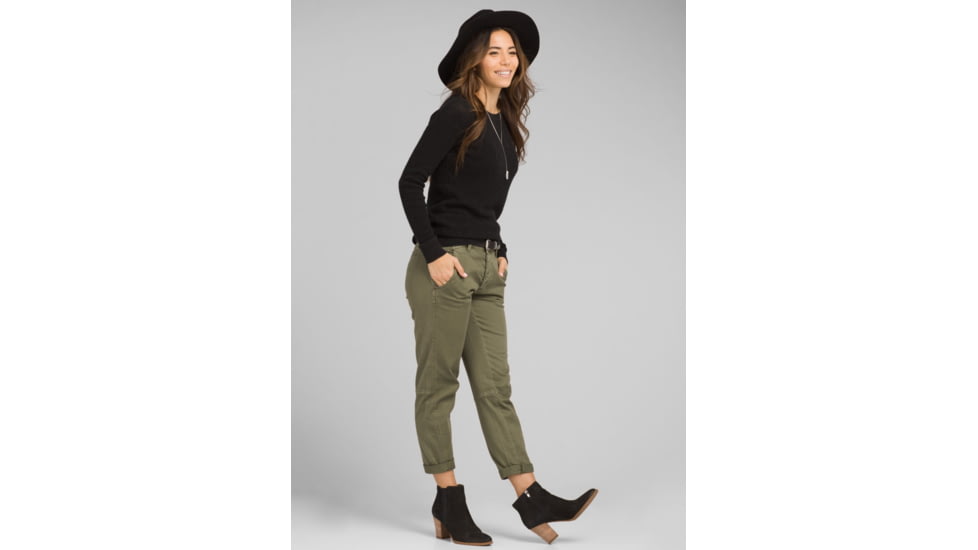 prAna Milani Crew - Womens, Black Heather, Large, W23190868-BKHT-L