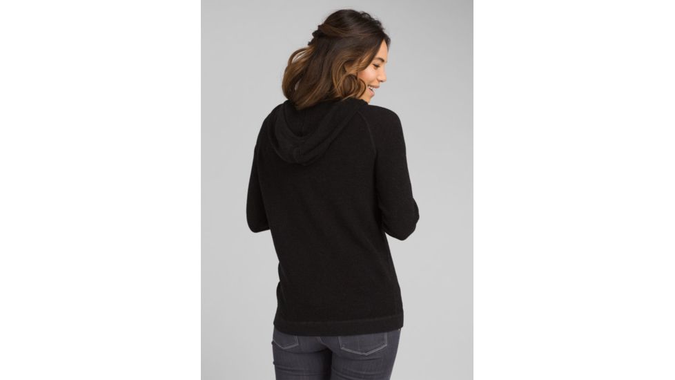 prAna Milani Hoodie - Womens, Black Heather, Large, W23190869-BKHT-L