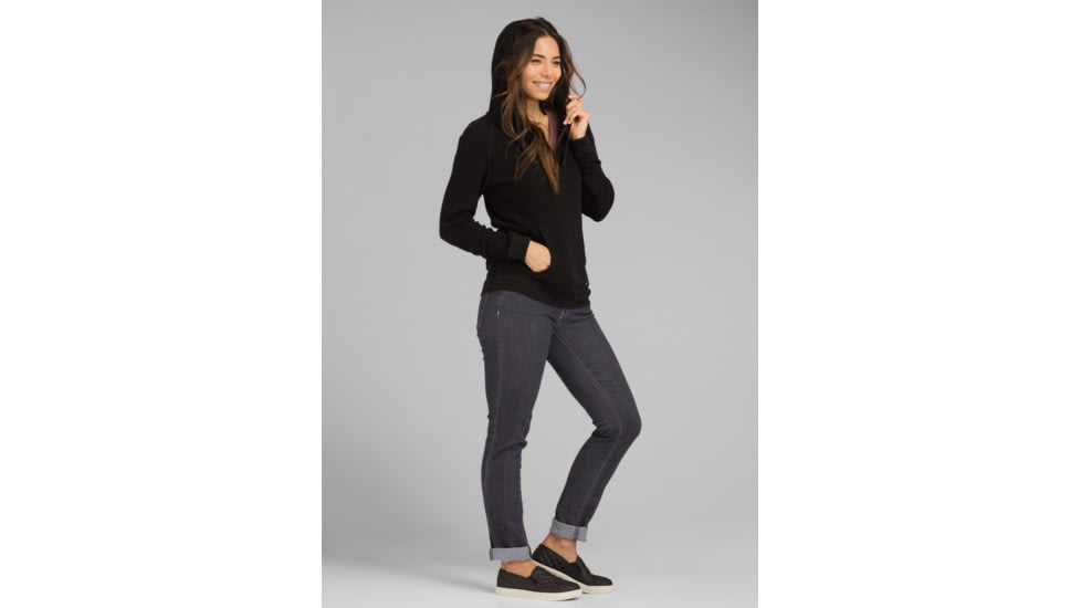 prAna Milani Hoodie - Womens, Black Heather, Large, W23190869-BKHT-L