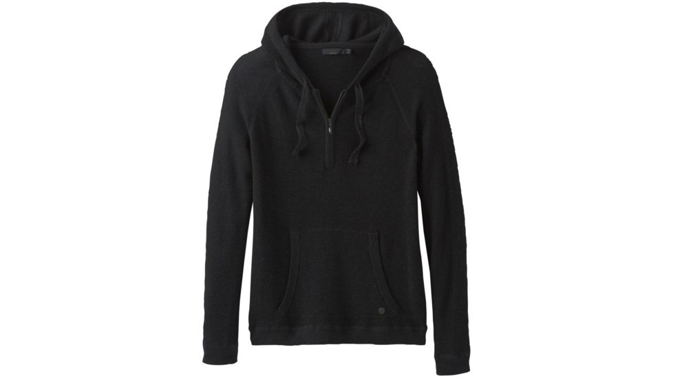 prAna Milani Hoodie - Womens, Black Heather, Large, W23190869-BKHT-L