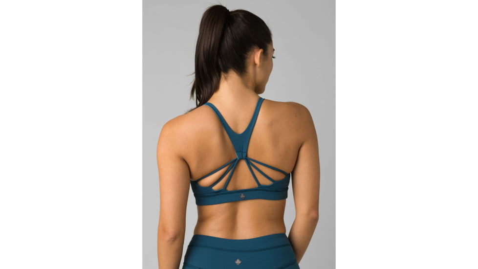 prAna Momento Bra - Womens, Atlantic, Large, W11190769-ATL-L