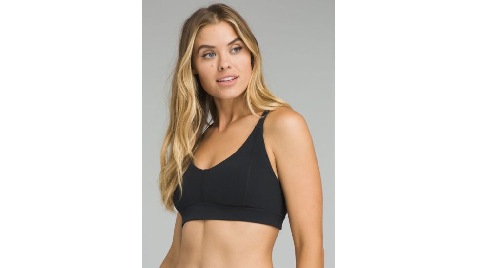 prAna Momento Bra - Women's, Black, Medium, W11190769-BLK-M