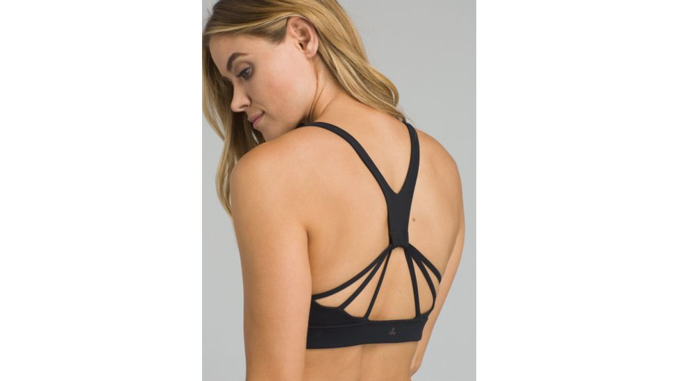 prAna Momento Bra - Womens, Black, Medium, W11190769-BLK-M