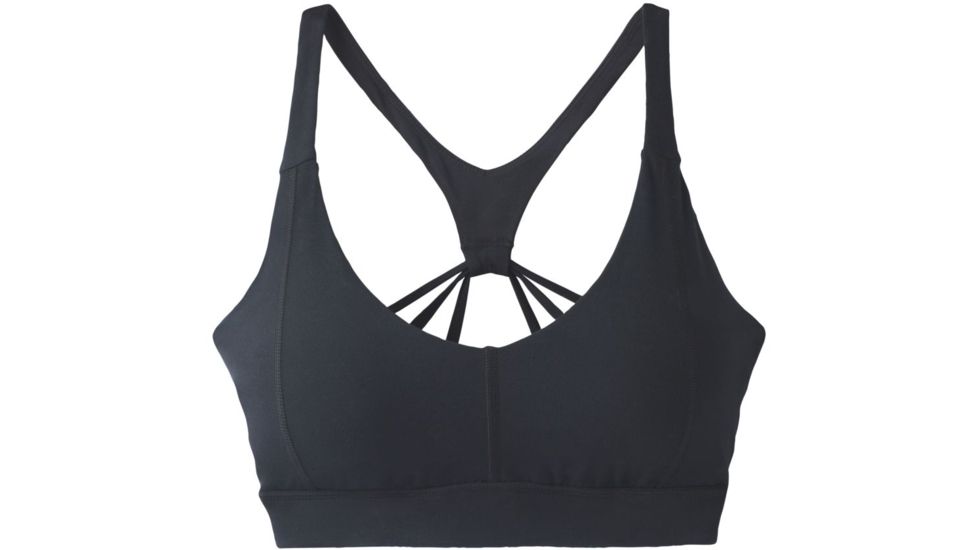 prAna Momento Bra - Womens, Black, Medium, W11190769-BLK-M