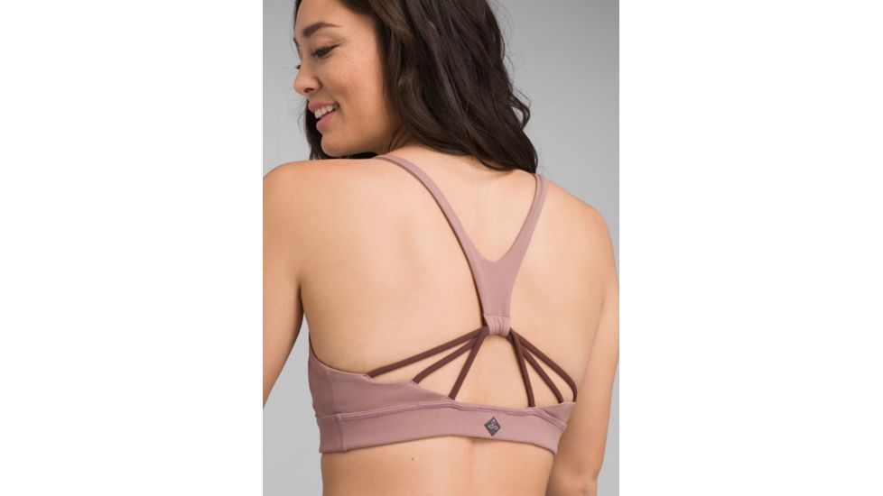prAna Momento Bra - Womens, Dark Mauve, Extra Small, W11190769-DKMA-XS