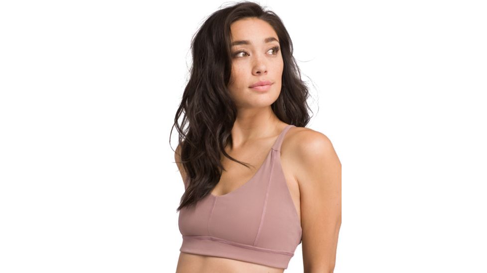 prAna Momento Bra - Womens, Dark Mauve, Extra Small, W11190769-DKMA-XS