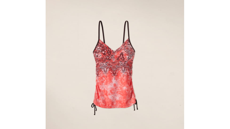 prAna Moorea Tankini Top - Women's-Neon Orange Tie Dye-Small