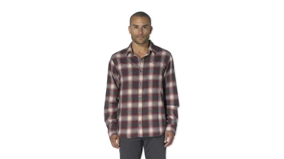 prAna Morrison Long Sleeve - Men's-Red-X-Large