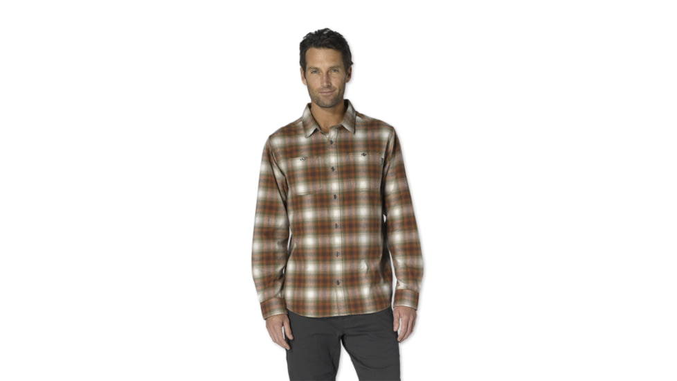 prAna Morrison Long Sleeve - Men's-Rust-Small