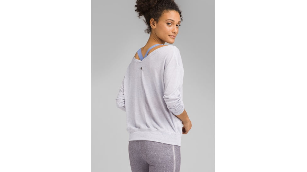 prAna Nelli Top - Womens, Silver Heather, Medium, W23190963-SVHT-M