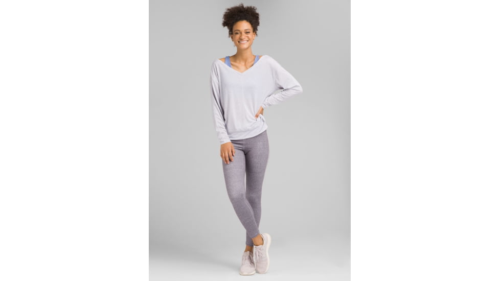 prAna Nelli Top - Womens, Silver Heather, Medium, W23190963-SVHT-M