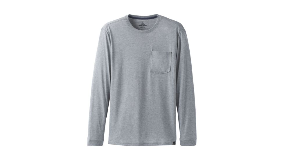 prAna Neriah Long Sleeve Crew - Mens, Silver Spray, Small, M21191532 -049-S